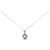 Autre Marque Collana in oro bianco Au750 con granato demantoide e diamanti Argento