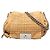 Céline Borsa a spalla Celine Gauffre in pelle di agnello marrone Watch Me Marrone chiaro
