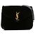 Saint Laurent – LouLou Monogram in velluto matelassé nero | Small