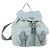 PRADA Rucksack aus Nylon hellblau Silber Auth BA9058