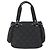 Gancini Tote Bag aus Nylon in Schwarz und Silber von Salvatore Ferragamo Auth BA9401 - Ansicht 2
