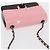 Borsa da sera a catena CHANEL Borsa a spalla plexi Nero Rosa CC Auth bs31743SM - vista 6