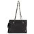 BALLY Borsa a Spalla a Catena Pelle Nera Oro Auth BA9129 Nero D'oro