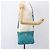 Borsa a Spalla PRADA Nylon Azzurro Chiaro Oro Auth 159589 D'oro Blu chiaro - vista 24