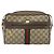 Borsa Gucci GG Supreme Web Sherry Line in PVC beige e oro 24 02 005 Auth ka1276 - vista 13