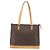 Céline Borsa tote in tela Macadam CELINE in pelle PVC marrone oro Auth ep12590 D'oro - vista 2