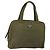 PRADA Borsa a mano in nylon khaki argento autentica 159348 Cachi