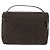 Céline Pochette da trucco in tela Macadam C di CELINE, marrone e argento, autentica ka1279 - vista 2