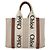 Chloé Woody La Tote Bag Canvas Leder Beige Braun Auth ka1346 - Ansicht 13