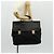 PRADA Borsa a mano in nylon pelle nera argento autentica bs32080 Nero - vista 32