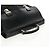PRADA Borsa a mano in nylon pelle nera argento autentica bs32080 Nero - vista 7