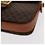 Céline Borsa in tela Macadam Celine con motivo carrozza in pelle PVC marrone e oro Auth 159345 D'oro - vista 15