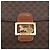 Céline Borsa in tela Macadam Celine con motivo carrozza in pelle PVC marrone e oro Auth 159345 D'oro - vista 18