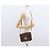Céline Borsa in tela Macadam Celine con motivo carrozza in pelle PVC marrone e oro Auth 159345 D'oro - vista 24
