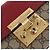 Gucci Borsa a Spalla GG Supreme Chain in PVC Beige Oro 409487 Auth gh1509 D'oro - vista 17