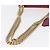 Gucci Borsa a Spalla GG Supreme Chain in PVC Beige Oro 409487 Auth gh1509 D'oro - vista 7
