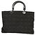 Christian Dior Borsa Lady Dior Canage in denim nero e argento Auth 160182 - vista 2