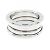 Bulgari Anello B.zero1 3 bande in oro bianco Bvlgari D'oro - vista 2