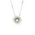 Collana Gucci Flora in oro bianco con diamanti Argento