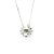 Collana Gucci Flora in oro bianco con diamanti Argento - vista 2