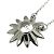 Collana Gucci Flora in oro bianco con diamanti Argento - vista 4