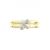 Anello con diamante Tiffany & Co in oro bianco e giallo 18K D'oro - vista 2