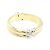 Anello con diamante Tiffany & Co in oro bianco e giallo 18K D'oro - vista 3