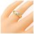 Anello con diamante Tiffany & Co in oro bianco e giallo 18K D'oro - vista 5