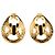 Timeless Orecchini a clip placcati in oro Chanel Coco Mark D'oro - vista 2