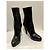 Botas de cuero negro de tacón alto Prada - vista 2