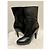 Botas de cuero negro de tacón alto Prada - vista 4