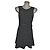 Vestido mini Theory blanco y negro de algodón