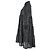 Maje Rolly Gestuftes Minikleid aus schwarzem Polyester - Ansicht 2