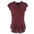 Theory Bluse mit tailliertem Schnitt aus burgunderfarbenem Polyester Rot Bordeaux