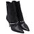 Stivaletti a punta decorati Givenchy in pelle nera Nero - vista 4