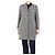Autre Marque Abrigo de pata de gallo blanco y negro - talla UK 12
