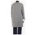 Autre Marque Abrigo de pata de gallo blanco y negro - talla UK 12 - vista 2
