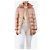 Moncler Lachs Pufferjacke - Größe UK 10 Orange - Ansicht 3