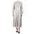 Autre Marque Vestido metálico arrugado plateado - talla UK 12