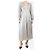 Autre Marque Vestido metálico arrugado plateado - talla UK 12 - vista 3