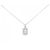 Autre Marque Platin-Diamant-Halskette Silber