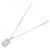 Autre Marque Platin-Diamant-Halskette Silber - Ansicht 2