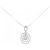 Autre Marque Au750 White Gold Diamond Necklace Silvery