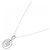 Autre Marque Au750 White Gold Diamond Necklace Silvery - view 2