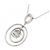 Autre Marque Au750 White Gold Diamond Necklace Silvery - view 4