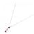 Autre Marque Collana in platino con rubino 0.35CT e diamanti 0.20CT Rosso - vista 2