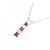 Autre Marque Collana in platino con rubino 0.35CT e diamanti 0.20CT Rosso - vista 3