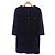 Timeless Abrigo de mezcla de seda Chanel Azul Azul marino