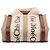 Bolsa Woody Nano em lona marrom Chloé Bege - vista 3
