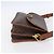 Céline Borsa a Spalla Celine in Tela Marrone - vista 4